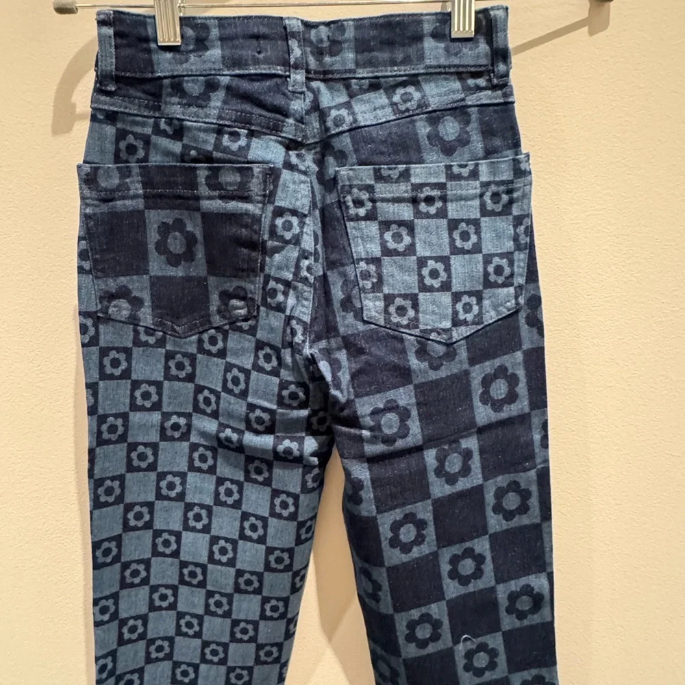 NWT- Jaded London Retro Print Flare Jeans W24 - Picture 5 of 11